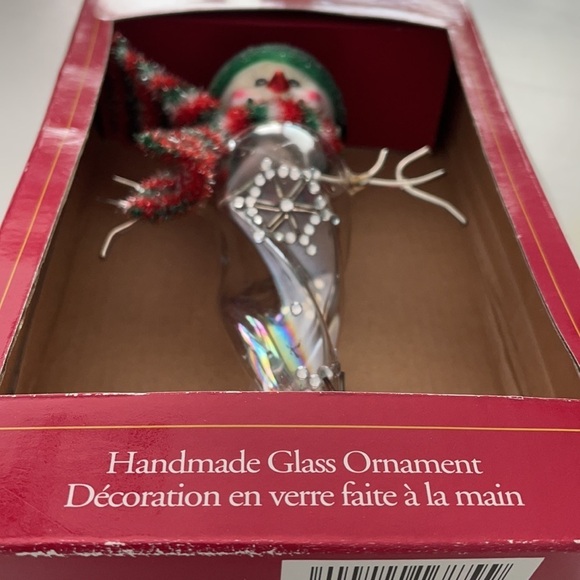 Mercury Clear Glass Snowman Icicle Christmas Ornament - Picture 13 of 15